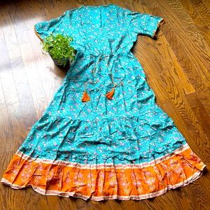 Boho maxi dress NWOT